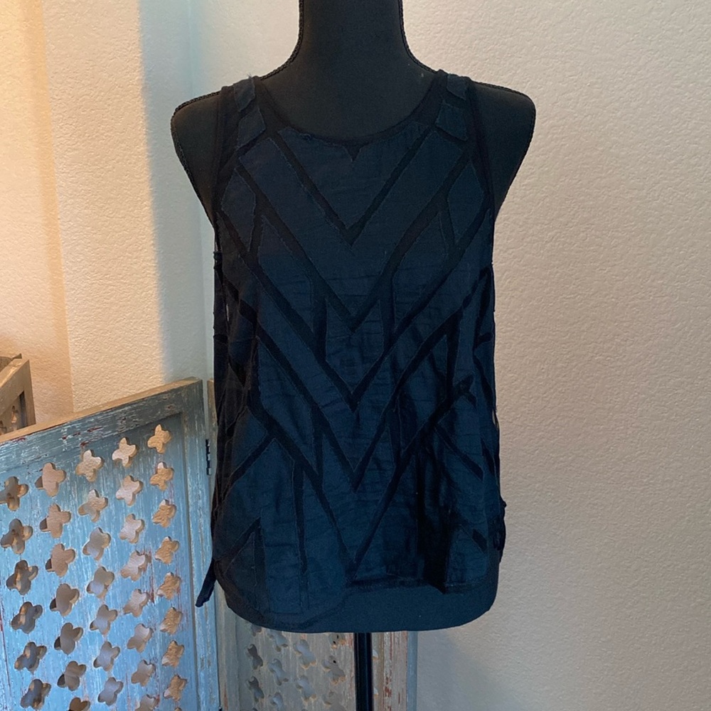 Free People Partially Sheer Top